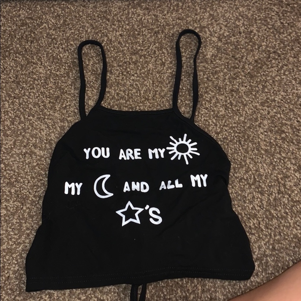 halter black tie up!